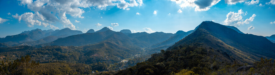 Naklejka premium panorama of mountains