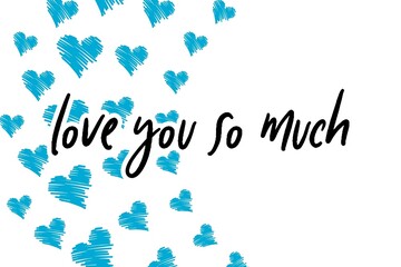  Valentine's day gift cart with love you so much text. Love related items. Home decoration printable.