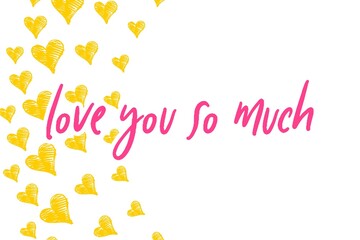  Valentine's day gift cart with love you so much text. Love related items. Home decoration printable.