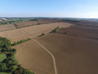 Fototapeta na wymiar Farmland at Leicestershire England UK