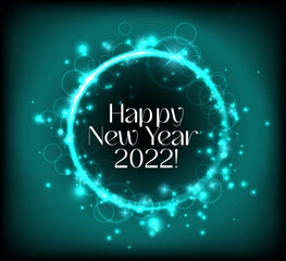 Lettering poster with colorful brush stroke effect. Vector illustration.