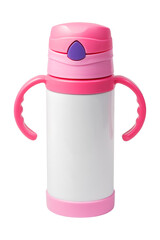 Children's thermos for drink isolated on white background