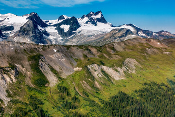 Fototapeta na wymiar Sorcerer Mountains Selkirks BC Canada