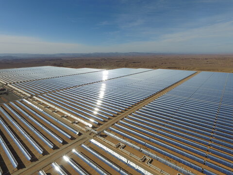 Noor Power Station Dr&acirc;a-Tafilalet region in Morocco