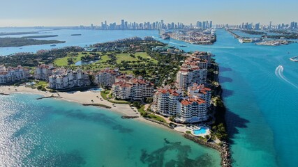 Fototapeta premium Aerial Photo Florida Beach