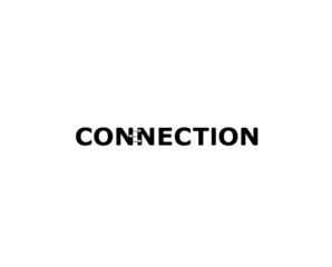 Fototapeta na wymiar Connection Typography Logo Symbol Design Vector Illustration