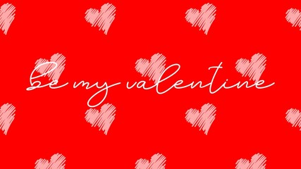  Valentine's day gift cart with be my valentine text. Love related items. Home decoration printable.
