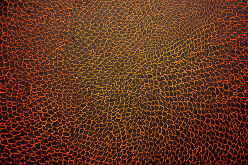 Honeycomb texture in orange and yellow