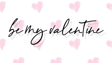  Valentine's day gift cart with be my valentine text. Love related items. Home decoration printable.
