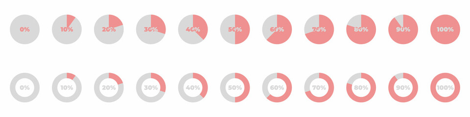 Set of Infographics diagrams. Vector collection