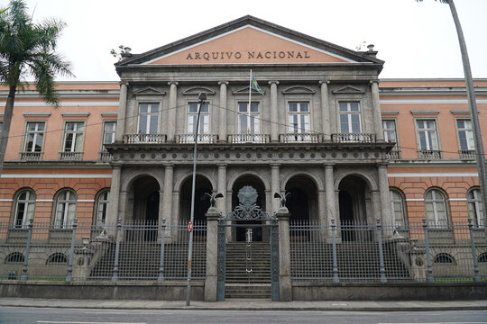 The National Archives of Brazil (Arquivo Nacional) were created in 1838 as the Imperial Public Archives. Rio de Janeiro, Brasil.