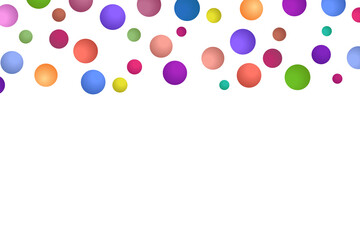 Light multicolor background, colorful vector texture with circles. Splash effect banner. Dotted abstract illustration with blurred drops of rain. Pattern for web page, banner,poster, card