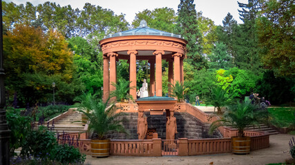 Elizabethan springs in Bad Homburg Hesse Germany Hessen Kurpark