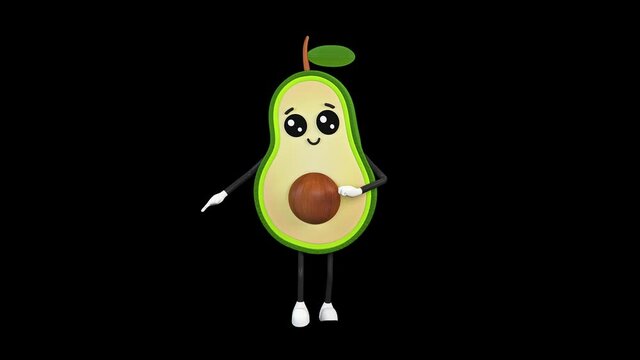 Happy walk avocado