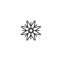 snowflake icons symbol vector elements for infographic web