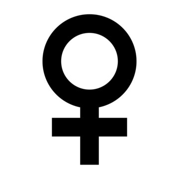 Female gender sign vector icon