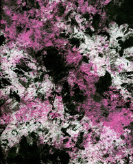 Abstract Background Pink and Black Kaleidoscope Background