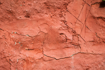Cracked and abstract grunge texture. Aged material surface backdrop. Weathered effect pattern. Old and dirty background.