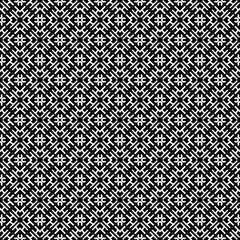 Black and white seamless pattern texture. Greyscale ornamental graphic design. Mosaic ornaments. Pattern template. Vector illustration. EPS10.