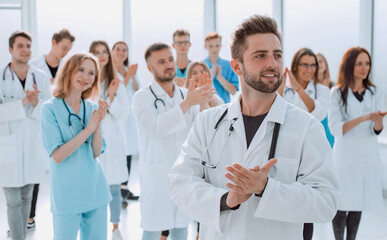 stack of hands as a concept of unity