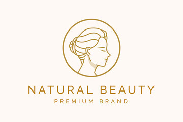 Beauty woman spa logo brand