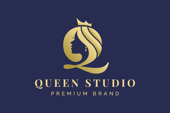 Beauty letter Q monogram queen logo