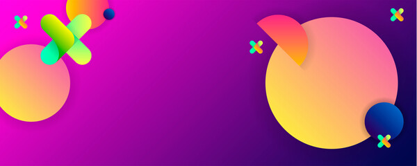 Summer simple comfortable for text and logo Bright juicy colors background with geometric elements, lines and dots for text, universal design, banner concept