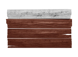 brown realistic wooden board