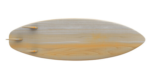 wooden surfboard