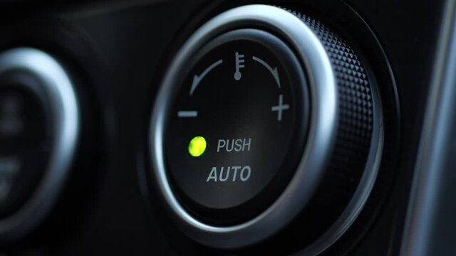 Turning on climate control in a car macro, AC button press