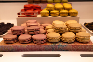 Macarons coloridos.