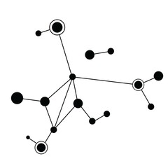 molekul symbol science vector design