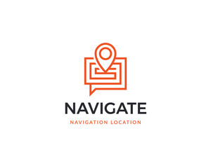 Navigation talk logo template