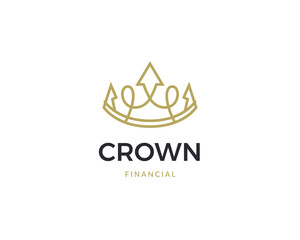 Financial stock exchange logo design