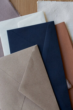 Paper envelopes of varietycolors