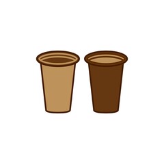 paper cup icon design vector templates