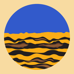 青鬼、節分のイラスト、アイコン、シンプルな素材