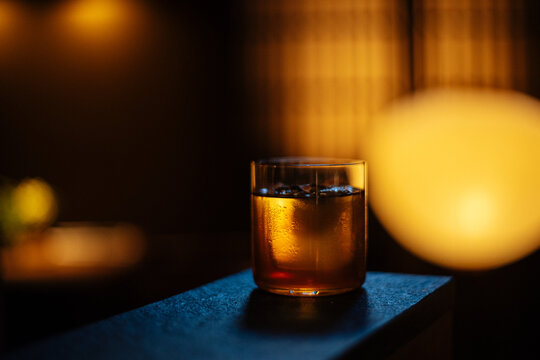 Glass of classy cocktail 