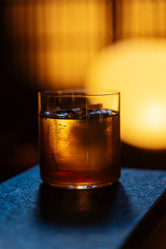 Glass of classy cocktail 