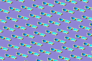 Minimalistic pattern of funky sunglasses