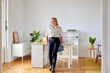 Stylish middle aged business lady