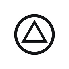 Car hazard lights icon design isolated on white background