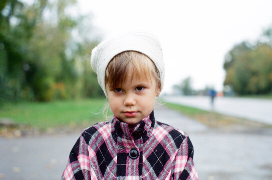 Close up portrait of little girl 