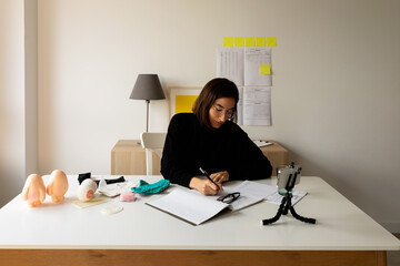 Sexologist working at workplace