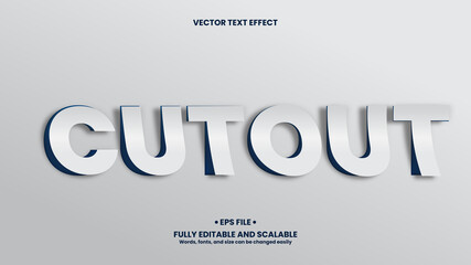 Cutout 3D Text Effect