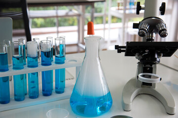 working in laboratory. Omicron testing process,omicron strain of the coronavirus. new covid variant