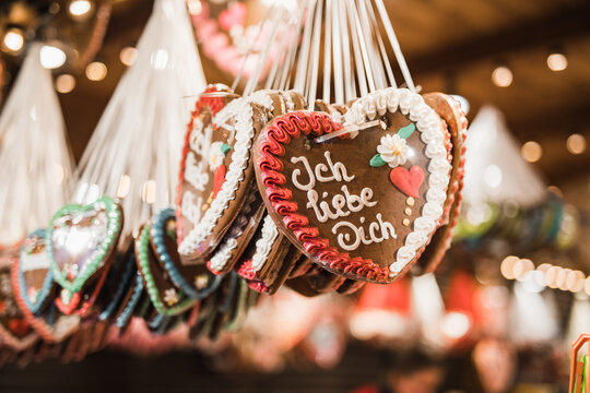 Gingerbread hearts "Ich liebe dich"