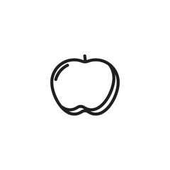 apple fruit icon design vector templates