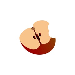 apple fruit icon design vector templates