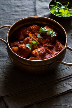 Indian curry food in sauce
